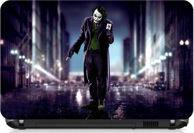 

Print Shapes Joker with card in street Vinyl Laptop Decal 15.6