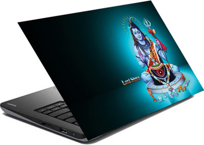 

hifex lord shiva black and blue vinyl Laptop Decal 15.6