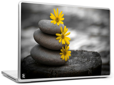 

Print Shapes 3 Stone & Yellow flower Vinyl Laptop Decal 15.6
