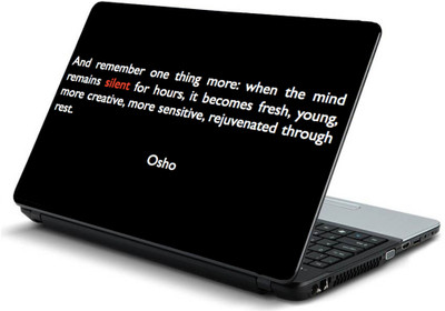 

Geek 7 AND REMEMBER ONE THING QUOTE Laminated Vinyl Laptop Decal 15.6