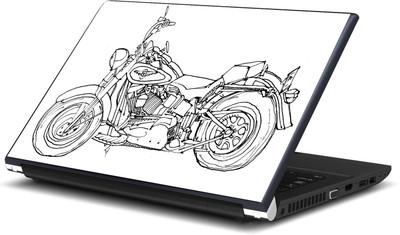 

Artifa Artistic Motorcycle Printed Vinyl Laptop Decal 15.6