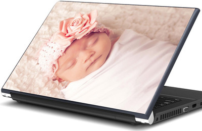 

Artifa Baby with big pink rose Vinyl Laptop Decal 15.6