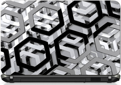 

Print Shapes 3d Steel Hexagon Vinyl Laptop Decal 15.6