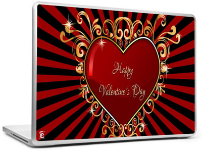 

Print Shapes Happy valentines day heart Vinyl Laptop Decal 15.6