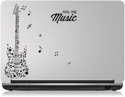 

Decor Kafe Decor Kafe Guitar With Notes and music sticker Self Adhesive Vinyl Laptop Decal 15.6
