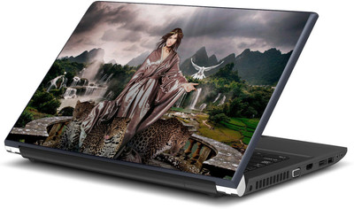 

Artifa Angelina Jolie with Jaguars Artistic Vinyl Laptop Decal 15.6
