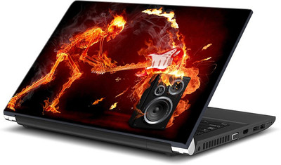 

ezyPRNT Skull and Abstract Music B (15 to 15.6 inch) Vinyl Laptop Decal 15