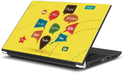 

ShopMantra Happy Father's Day -SMFP00002208 Vinyl Laptop Decal 15.6
