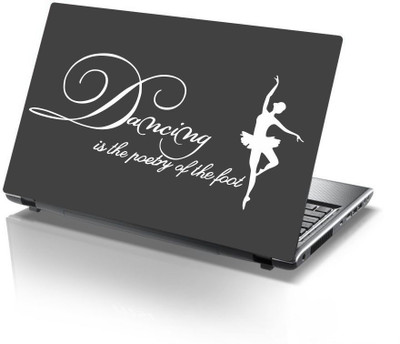 Decor Villa dancing girl Self Adhesive Vinyl Laptop Skin Compatible for 15.6 inch(Theme: Nature)