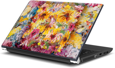 

ShopMantra Flower Brush Strokes Painting Vinyl Laptop Decal 15.6