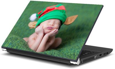 

Geek Sleeping Baby Hat Laminated Vinyl Laptop Decal 15.6