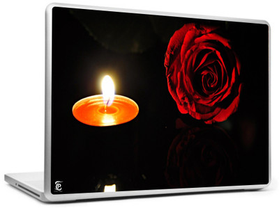 

Print Shapes Red rose with candel Vinyl Laptop Decal 15.6