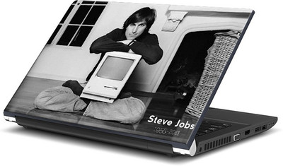 

ShopMantra Vintage Steve Jobs Photo Art Vinyl Laptop Decal 15.6