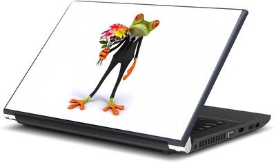 

Artifa Frog with Flowers Vinyl Laptop Decal 15.6