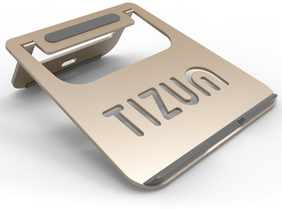 

TIZUM Foldable Anodized Aluminum Lightweight Ergonomic, Air Vented Multi-Function TZ-ATS-GLD Laptop Stand