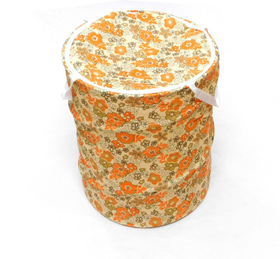 

Indiano More than 20 L Orange Laundry Basket(Fibre)