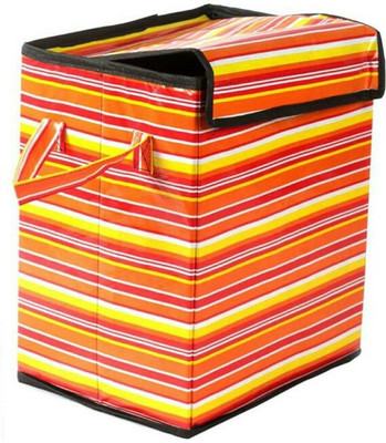 

The Intellect Bazaar 4 L Red, Yellow, White Laundry Basket(PVC), Red;white;yellow