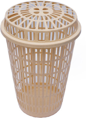 

Inside Designs More than 20 L Beige Laundry Basket(Plastic)