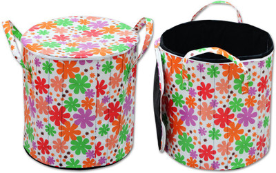 

Super India 10 L Multicolor Laundry Basket(PVC)
