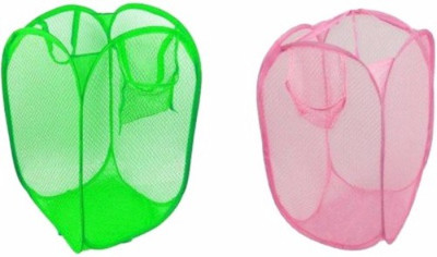 

Kids Mandi 16 L Green, Pink Laundry Basket(Polyester)