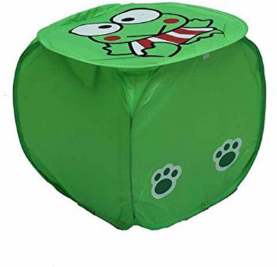 Amita Home Furnishing 20 L Green Laundry Bag(Polyester)