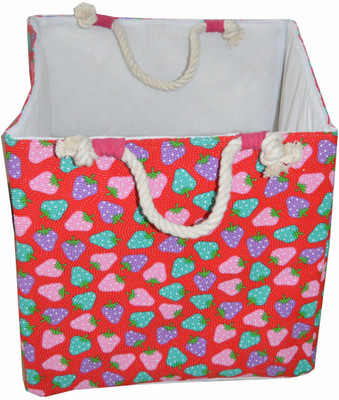

Creative Textiles 10 L Multicolor Laundry Basket(Leather)