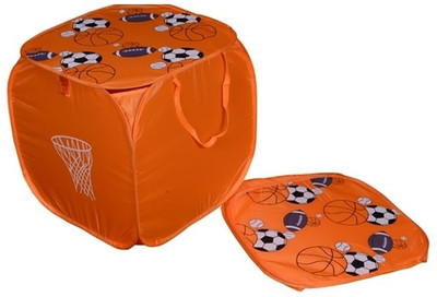 

Zesture 5 L Orange Laundry Basket(Fibre)