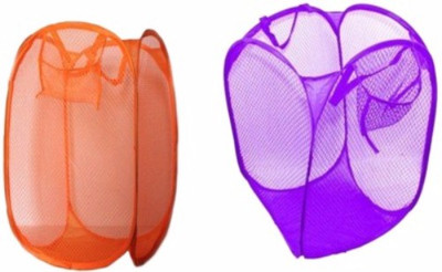 

Kids Mandi 16 L Orange, Purple Laundry Basket(Polyester)