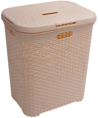 

Inside Designs More than 20 L Beige Laundry Basket(Plastic)
