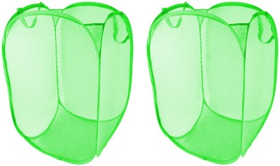 Lavelle Lifestyle 15 L Green Laundry Bag(Mesh Polyster) at flipkart