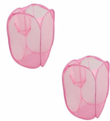 

Kids Mandi 16 L Pink Laundry Basket(Polyester)