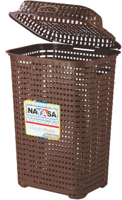 

Nayasa 20 L Brown Laundry Basket(Plastic)