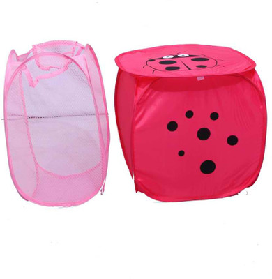 

Kids Mandi 16 L Pink Laundry Basket(Polyester)