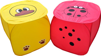 Sls Dreams 20 L Red, Yellow Laundry Basket(Polyester)