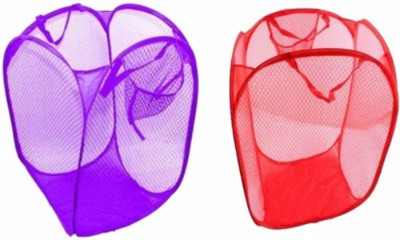 

Kids Mandi 16 L Purple, Red Laundry Basket(Polyester)
