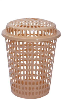 

Inside Designs More than 20 L Beige Laundry Basket(Plastic)