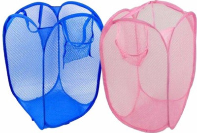 

Kids Mandi 16 L Blue, Pink Laundry Basket(Polyester)