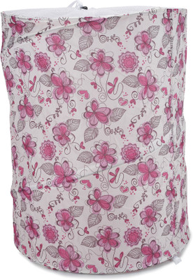 

Chrome Pink, White Laundry Bag(Cotton)