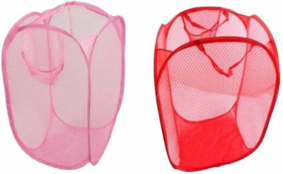 

Kids Mandi 16 L Pink, Red Laundry Basket(Polyester)