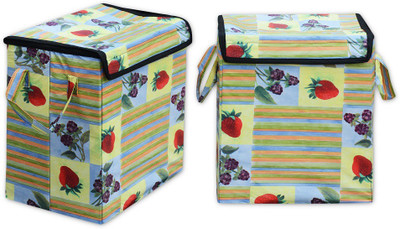 

The Intellect Bazaar 4 L Multicolor Laundry Basket(PVC)