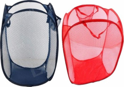Kids Mandi 16 L Blue, Red Laundry Basket(Polyester)