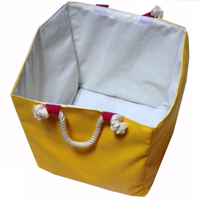 

Creative Textiles 20 L Yellow Laundry Basket(Leather)