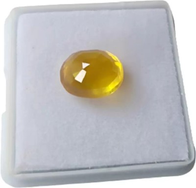 Aanya Jewels 9.25 Ratti Yellow Sapphire (Pukhraj) Certified Gemstone Certificate (card) Sapphire Stone Stud Earring