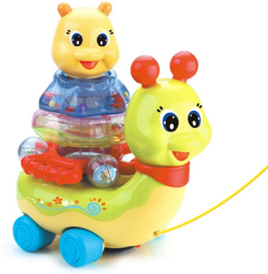 

Bandwagon stacking and flashing snail Toy(Multicolor)