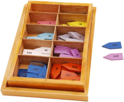 

Kidken Montessori Arrows for complete bead material(Multicolor)