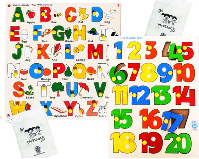 

Skillofun CAPITAL ALPHABET WITH PICTURES + NUMBER(Multicolor)