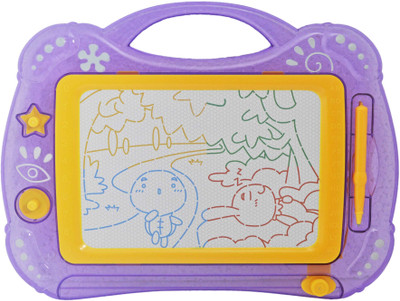 

Babysid Collections DRAWING BOARD WITH 4 COLOUR SIDES - 33CM x 3CM x 25CM(Multicolor)