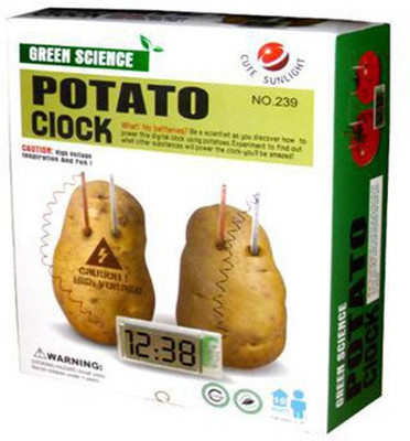 

Cute Sunlight Green Science Potato Clock Kit(Multicolor)