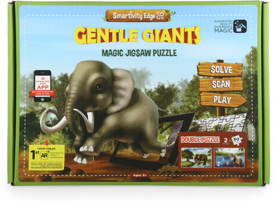

Smartivity EDGE Gentle Giants Magic Jigsaw Puzzle(Multicolor)