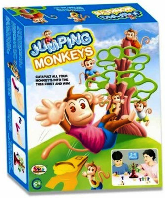 

Jaibros Jumping Monkeys Board Game(Multicolor)